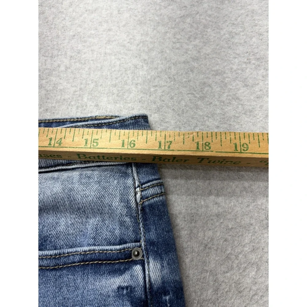 BKE‎ Gabby Jeans Womens Size 30 Blue High Rise Curvy Fit Ankle Skinny Distressed